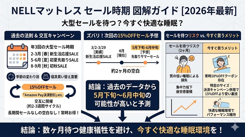 過去の傾向からズバリ予想!次回の15%OFFセールはいつ?